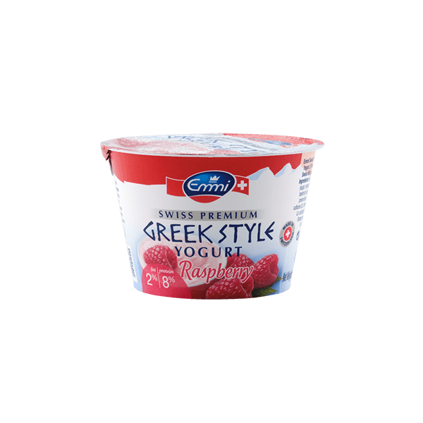 Emmi Swiss Greek Style Yogurt Raspberry 150g – Qra @ The Five